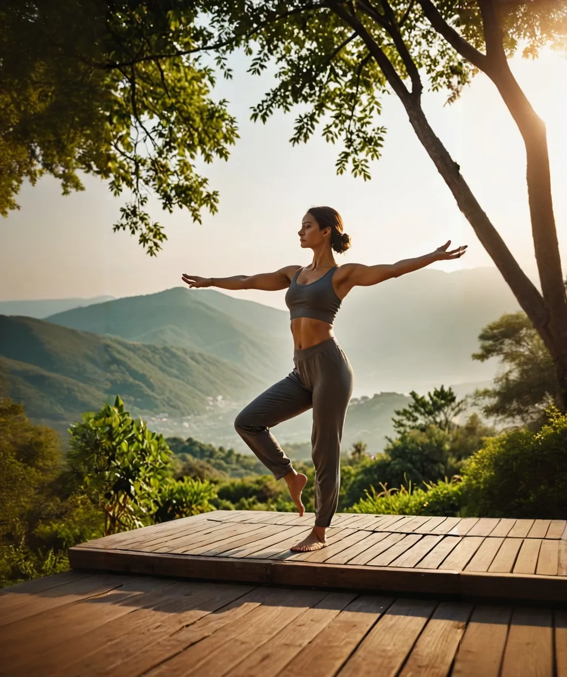 Move the body with yoga, walking and hiking.