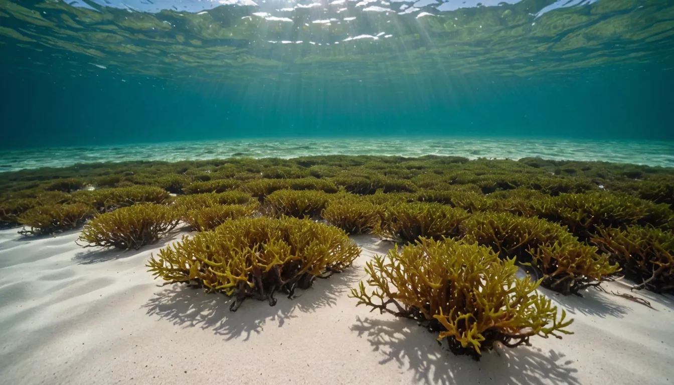 A sea moss (Irish Moss) farm growing sea moss.